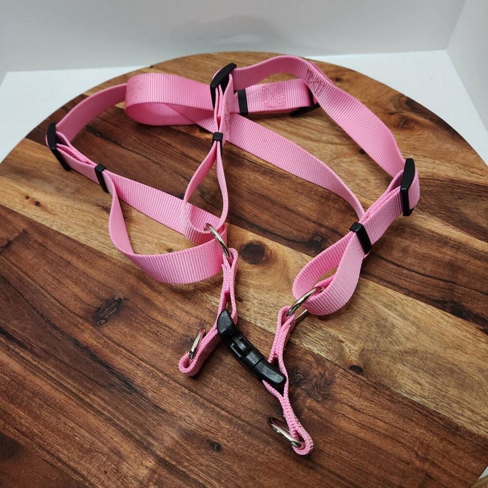 Coastal Dog Harness – Light Pink, Size Large, Adjustable Fit